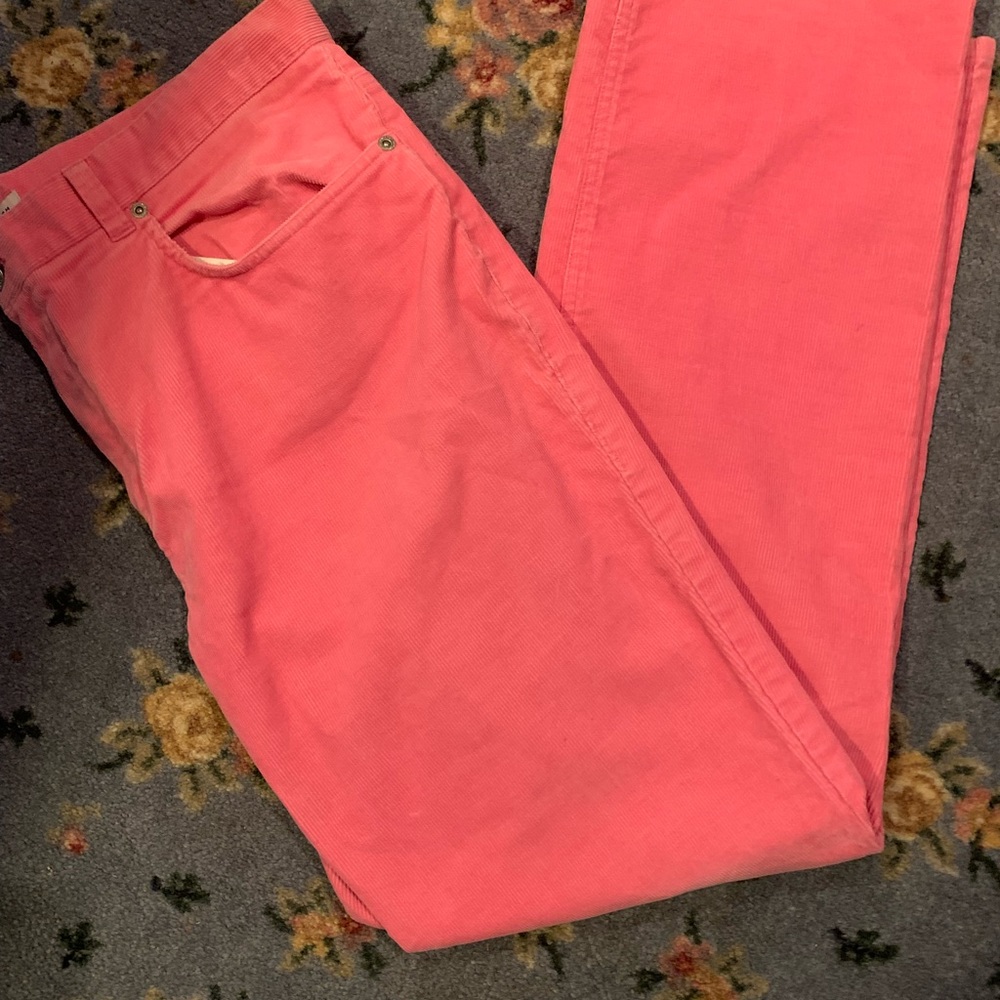 Pink Jones New York Sport corduroy pants.